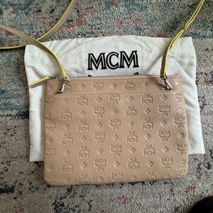 MCM Medium Klara Logo Crossbody Pouch Bag